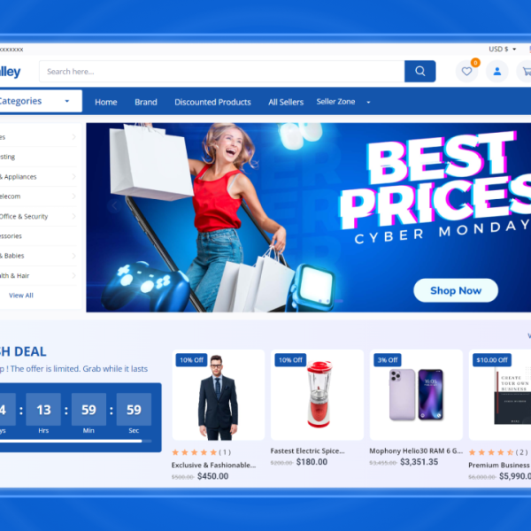 6Valley Multi-Vendor eCommerce CMS - Complete eCommerce Mobile App, Website, Seller and Admin Panel