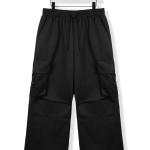 Men's Wide Leg Cargo Pants, Elastic Waist Loose Fit Hip Hop Style Street Pants - Outdoor Casual Activities