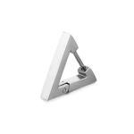 Silver Triangle Geometric Unisex Punk Rock Stainless Steel Earring