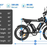 Ridstar E Bike Q20 Pro 2000W Motor 52V 40AH Battery