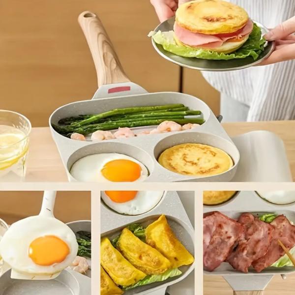 Household Four-hole Frying Pan