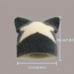 Anime Inspired Polyester Balaclava Beanie with Cat Ears