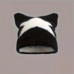 Anime Inspired Polyester Balaclava Beanie with Cat Ears