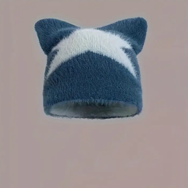 Anime Inspired Polyester Balaclava Beanie with Cat Ears