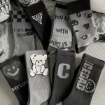 5 Pairs Fuzzy Bear & Heart Socks