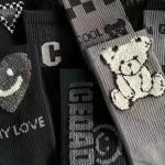 5 Pairs Fuzzy Bear & Heart Socks