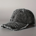 Vintage Distressed Denim Baseball Cap