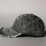 Vintage Distressed Denim Baseball Cap