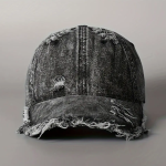 Vintage Distressed Denim Baseball Cap