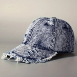 Vintage Distressed Denim Baseball Cap