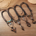 Bohemian Style Pendant Necklace Set