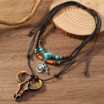 Bohemian Style Pendant Necklace Set