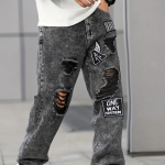 Fashion Embroidered Design Jeans