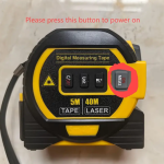 1pc Laser Tape Measure 3 In 1